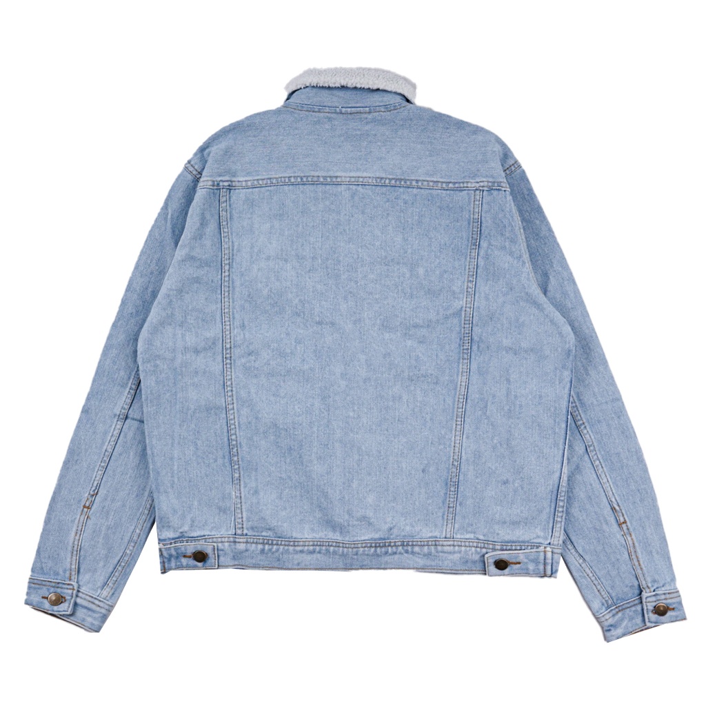BIG PROMO House of Smith Jaket Denim Sherpa Pria - Materhorn Denim Sherpa - Denim Sherpa Jacket