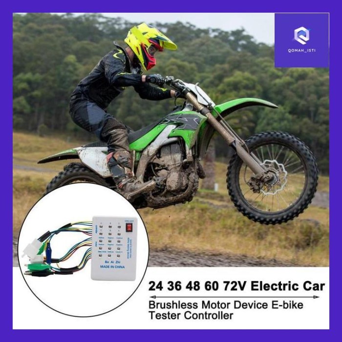Qoma Tester Sepeda Listrik Controller Motor Bldc Brushless Alat Tes Kerusakan Kontroler Dinamo