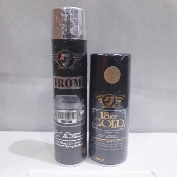 New Pilok Pilox Cat semprot Rj krom krum chrome crom emas gold crome gold
