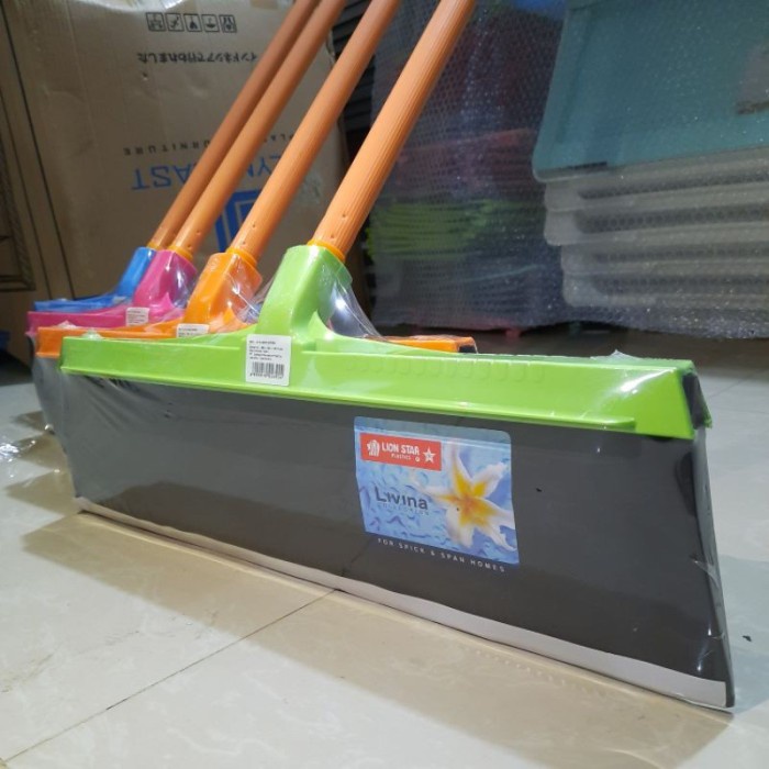 LION STAR Pel Karet Lantai Gagang Panjang / Floor Wiper