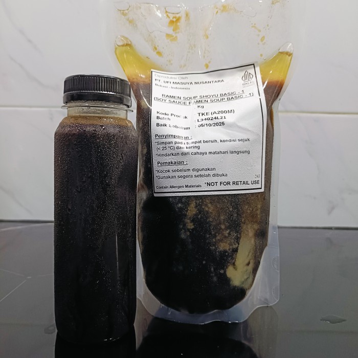 

Sale Terbatas Ramen Soy Sauce 250Ml (Repack) / Kuah Ramen Udon Halal Aman