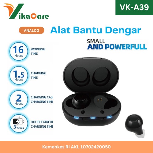 Ready Alat Bantu Dengar Vikacare VK-A39 / Hearing Aid - Alat Bantu Pendengaran