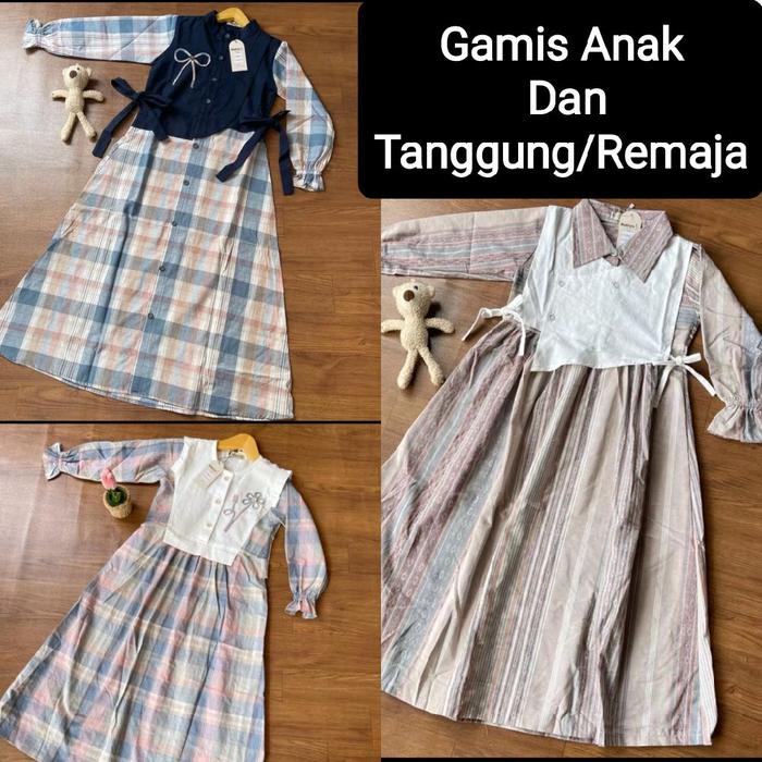 Gamis Anak Wanita Katun Triset Nyaman Mewah