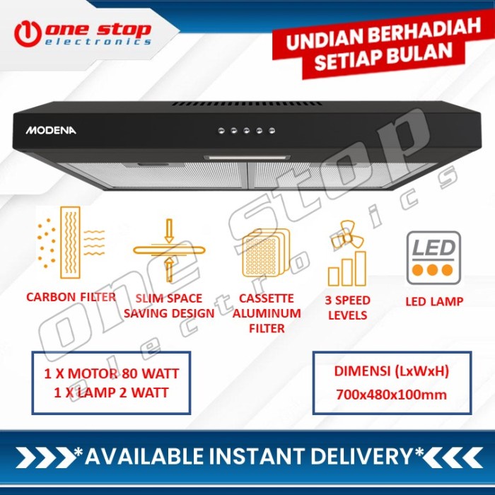 Ready- MODENA PX 7001 ESILE Cooker Hood PX7001