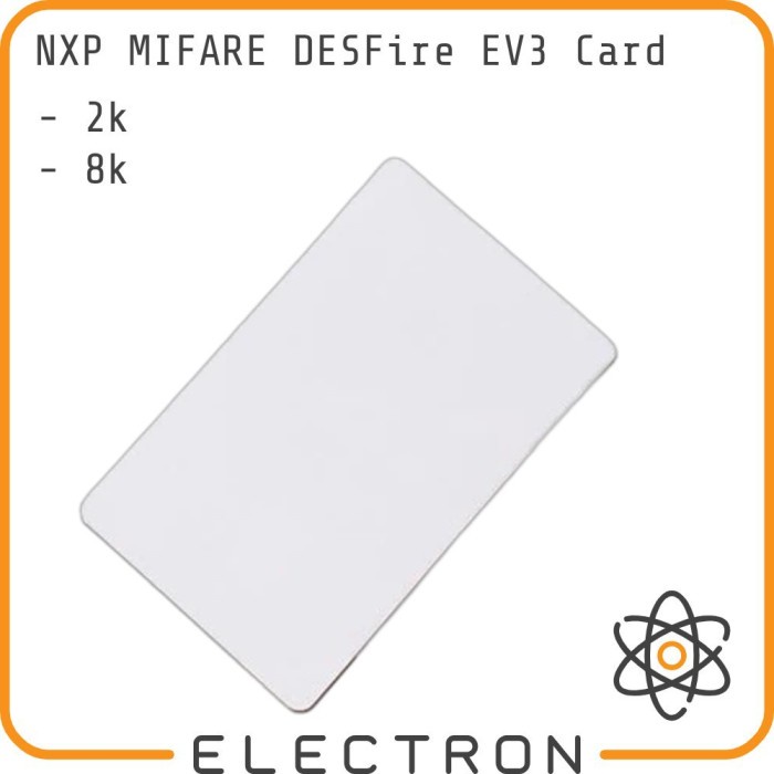 

Ready- NXP MIFARE DESFire EV3 8k Card RFID NFC Tag 13.56MHz 4kB MF3D43 7Byte