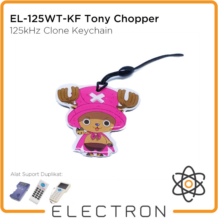 

Ready- EL-125WT-KF Tony Chopper RFID 125kHz T5577 Rewritable Clone Keyfob Tag