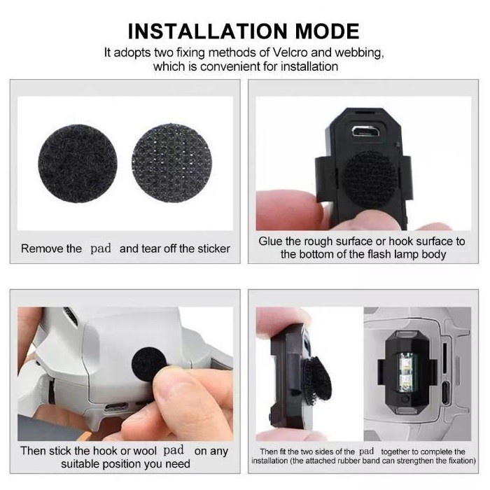 Lampu Led Kedip Model Pesawat Mobil Sepeda Motor Flash Usb Charger -Gratisongkir