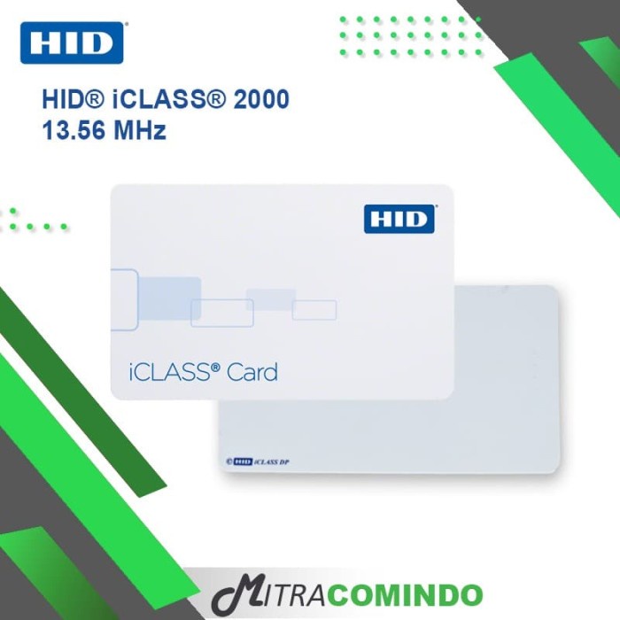 

Ready- Kartu Akses HID iClass 2000 Smart Card