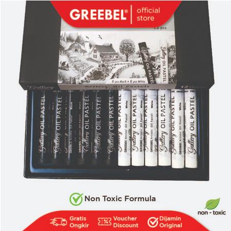 

GREEBEL KRAYON ARTIST OIL PASTEL HITAM DAN PUTIH UNTUK ADVANCE / SENIMAN , NON TOXIC SET CRAYON OIL