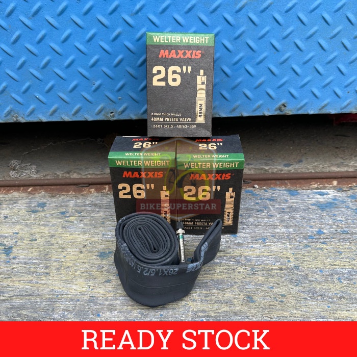 Ban Dalam Sepeda 26 X 1.50 / 1.95 / 2.00 / 2.10 / 2.125 / 2.35 / 2.50 Maxxis Pentil Presta Fv48