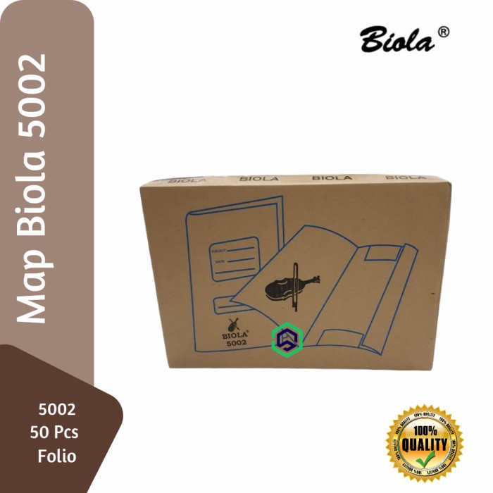 

BARANG TERLARIS Map Biola 5002 Ukuran Folio isi 50 Piece