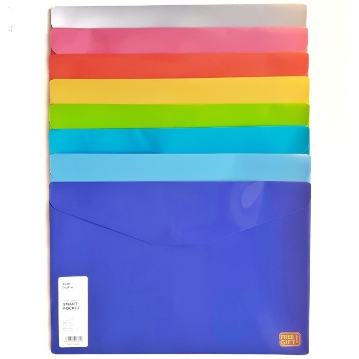 

BARANG TERLARIS SMART POCKET A5 / 1/2 FOLIO / MAP KANCING DAICHI PROFILE (PAK@12 PCS)