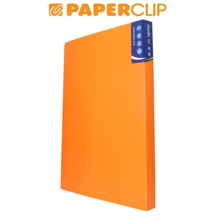 

BARANG TERLARIS DISPLAY BOOKS / CLEAR HOLDER BANTEX 3185 FOLIO 40 64 MANGO