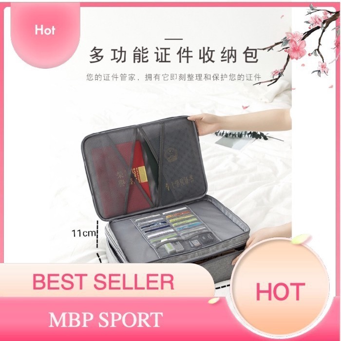 

BARANG TERLARIS Tas Travel Organizer Storage Box Multifungsi Handbag Passport Doc MBP