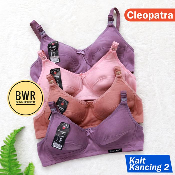Best Seller Paket Hemat 3 Pcs Bra Sport Cleopatra Polos Bh Cleopatra Sport Tanpa Busa Tanpa Kawat