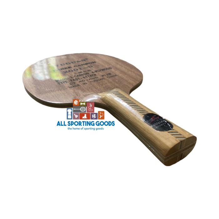 BARANG TERLARIS BARU Kayu Pingpong Tenis Meja Yuguan 2001-5 Kotak Coklat 3 Carbon