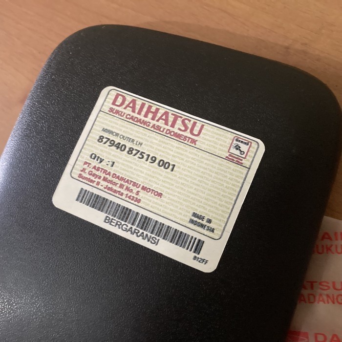 "TOP" KACA SPION PINTU KIRI LH ZEBRA S88 S89 ESPASS S91 DAIHATSU ORI ASTRA