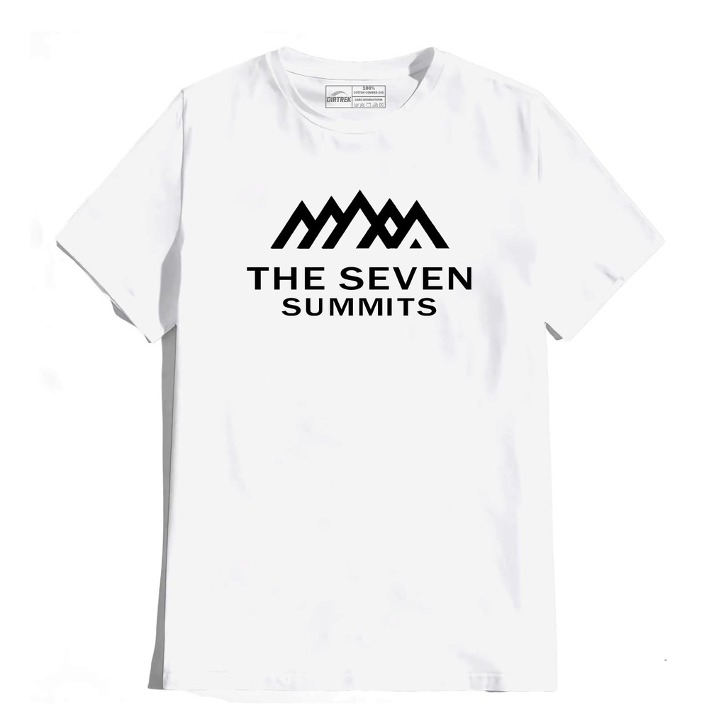 DIRTREK Kaos Pendaki Gunung The Seven Summits Camping Hiking