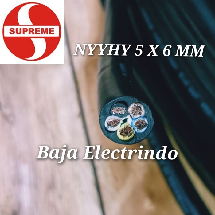 Kabel Serabut isi 5 NYYHY 5x6mm SUPREME NYYHY 5x6 mm