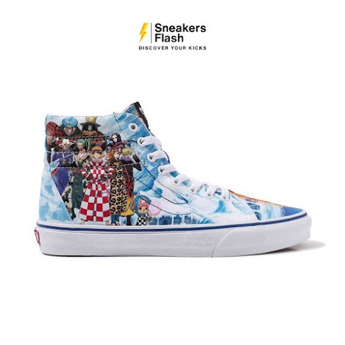 VANS One Piece X Sk8 Hi Punk Hazard Sepatu Sneakers Unisex - Vn0007Ns448