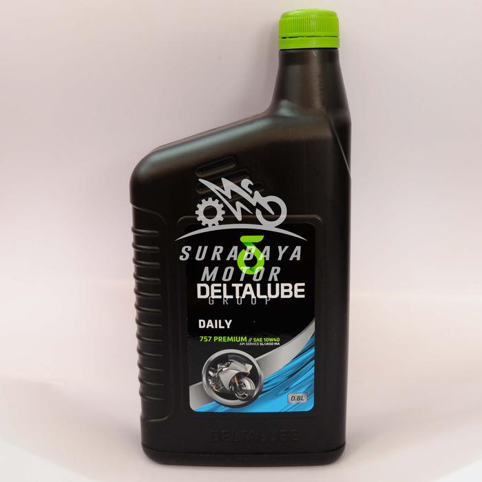 Oli Deltalube 4T 0,8L Premium Daily Motor 4T 757 0,8 L Liter 800Ml 10W-40 Api Sl Atau Multi Purpose