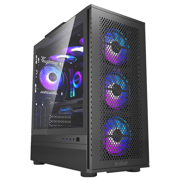 Ready PCCOOLER MASTER ME200 MESH GAMING CASE
