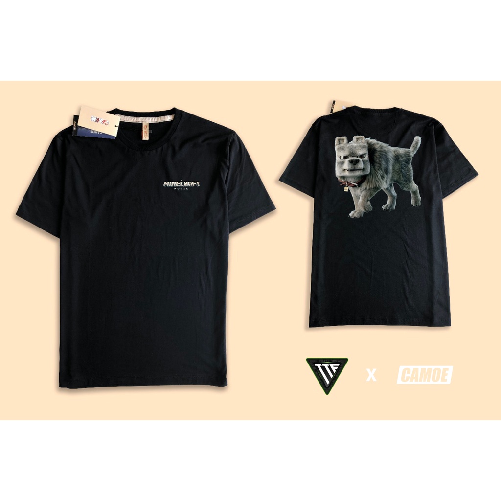 Kaos Tshirt Minecraft Movie Dennis the Wolf