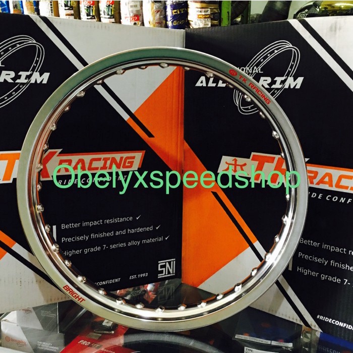 Velg Tk racing/ Tk Japan silver 185 ring 17