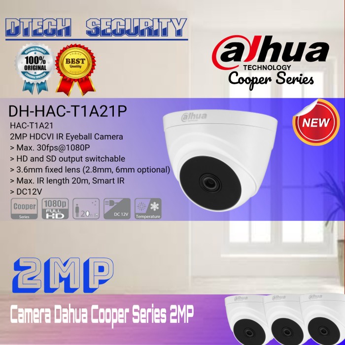 CAMERA CCTV 2MP DAHUA COOPER SERIES ALL IN 1