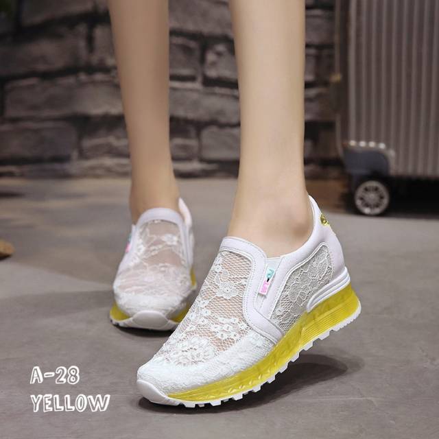 [JY] [KUALITAS PREMIUM] Sepatu KOREA A-28 TOP QUALITY Sepatu Wanita Sepatu Slip ON Sepatu A28 A01