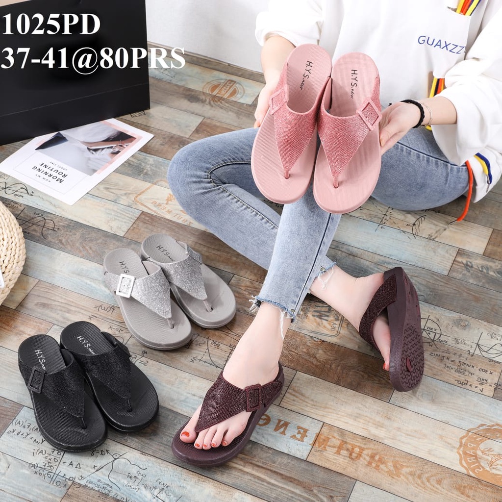 Sandal Wanita Terbaru 2022/Sendal Jepit Karet HYS New 1025/Sendal Jelly Import -JaminanMutu
