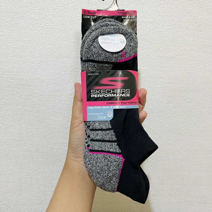 PREMIUM ORIGINAL SALE DISKON 70% KAOS KAKI SKECHERS WOMEN WANITA LINER SOCKS LOW CUT