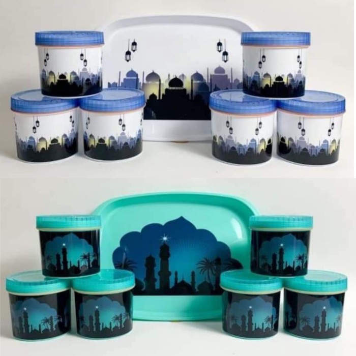 PREMIUM TOPLES PLASTIK DAN NAMPAN CALISTA SET ISI 7 / TOPLES LEBARAN / TOPLES