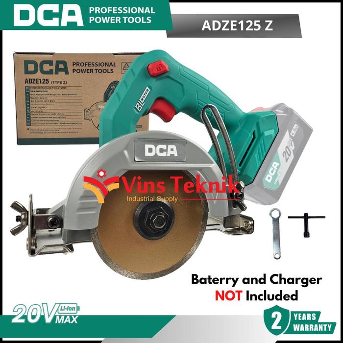 Cordless Marble Cutter Mesin Potong Keramik Tille Cutter Baterai DCA ADZE125 Z