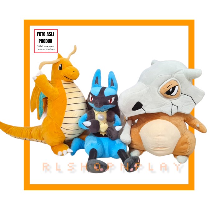 Boneka Jumbo Pokemon Pikachu Riolu Dragonite Cubone