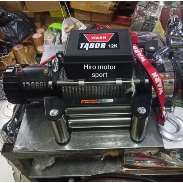 winch warn tabor 12k steel rope