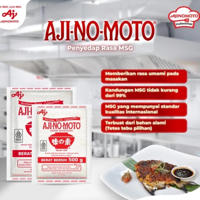 

Promo Terbatas Msg Ajinomoto Micin Penyedap Rasa 1Kg Murmer Oripabrik Aman