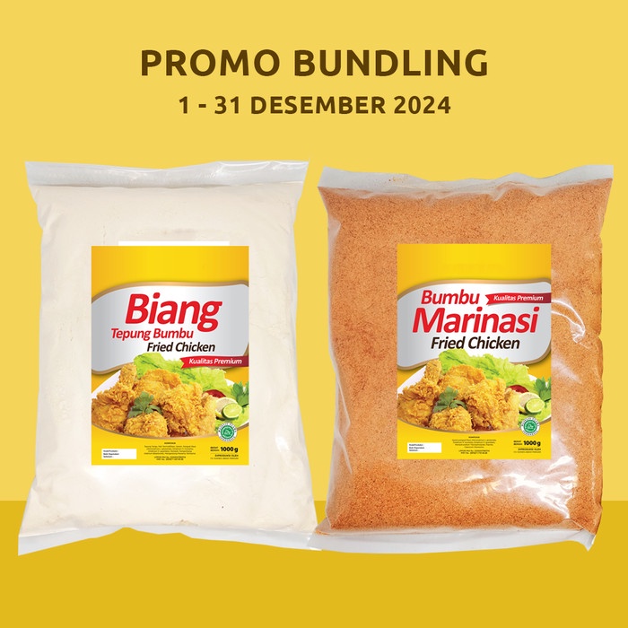

Promo Terbatas Paket Usaha Mini (Biang 1Kg + Marinasi 1Kg) Aman
