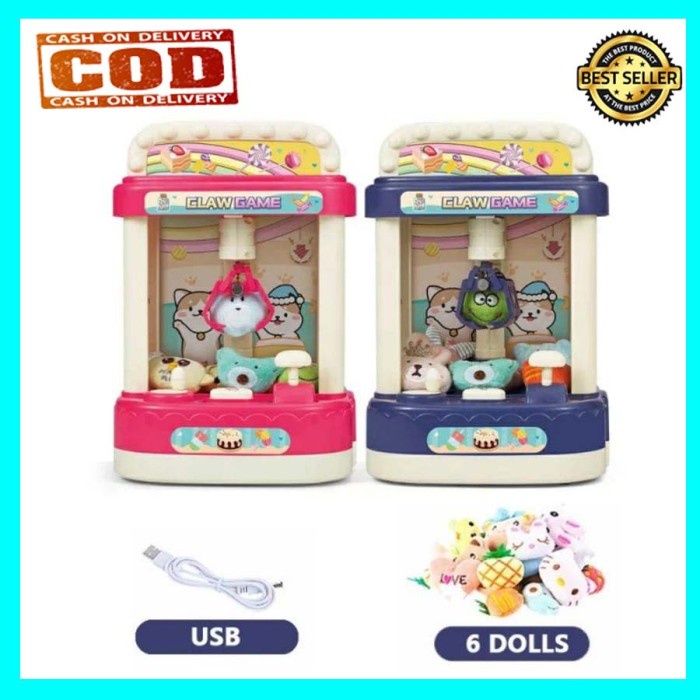 Mainan Anak Mesin Pencapit Boneka /Mesin Capit Boneka Joy Claw Machine
