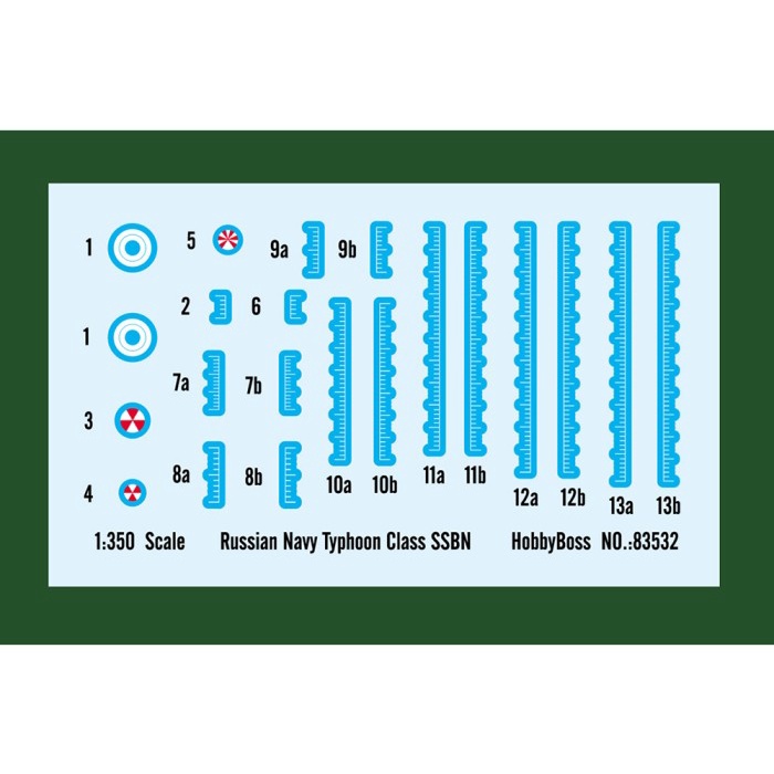 Model Kit Kapal Selam Typhoon Class Ssbn Hobby Boss 49 Cm 1:350
