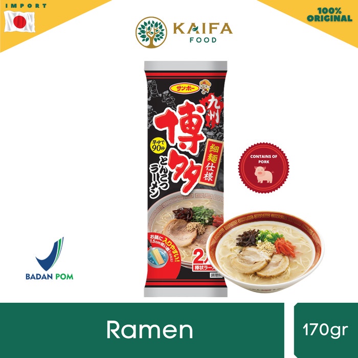 

Sanpo Hakata Tonkotsu Ramen (Mengandung Babi) 170gr