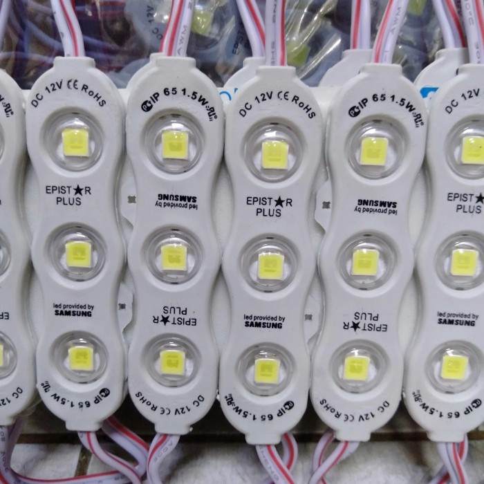led module samsung 3 led mata besar nyala putih 12V