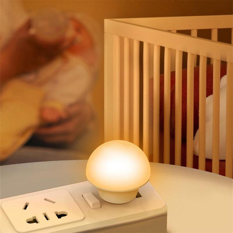 DISKON USB Plug Night Light Warm White LED Plug-In Light Bulb