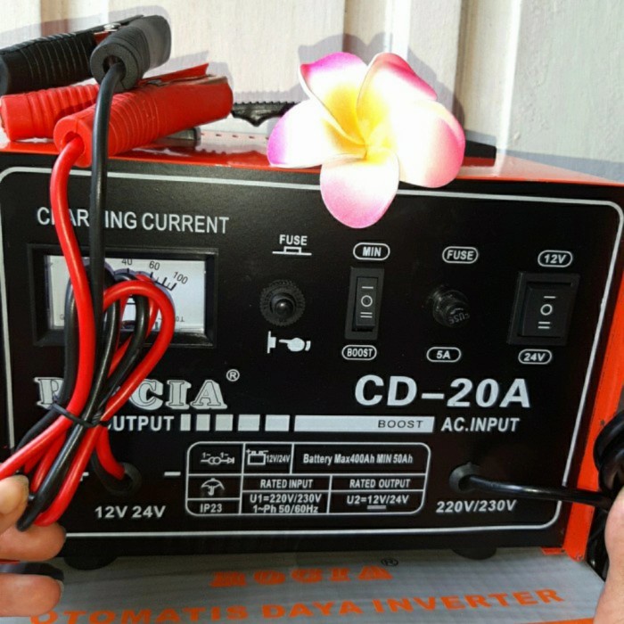Termurah Battery Charger 12V/24V 20A Charger Aki 20A Charger Aki Up To 400Ah