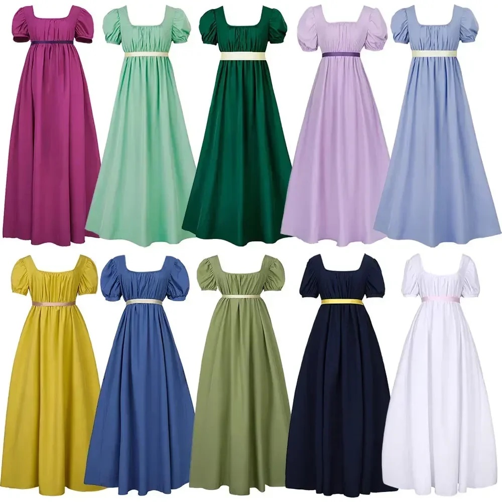 Cos Longuette Princess Ball Dresses Chemise Women Victorian Regency Dress Medieval Gown Bridgerton