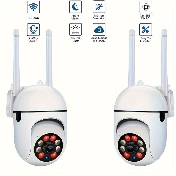 IP Camera CCTV V380 / V380pro PTZ Mini Speed Dome Wifi Outdoor Indoor