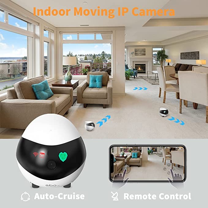 Enabot Ebo SE Moving Home Security IP Camera Pet Robot 1080P - Wifi