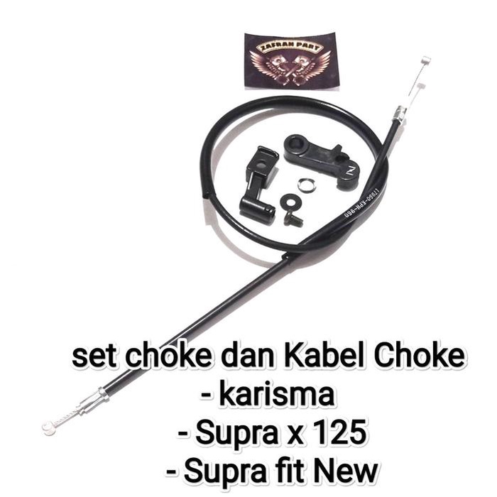 Set Lever Cuk Choke Dudukan plus Tarikan Tuas Choke Cuk plus Kabel Karisma Supra X 125 Supra Fit New