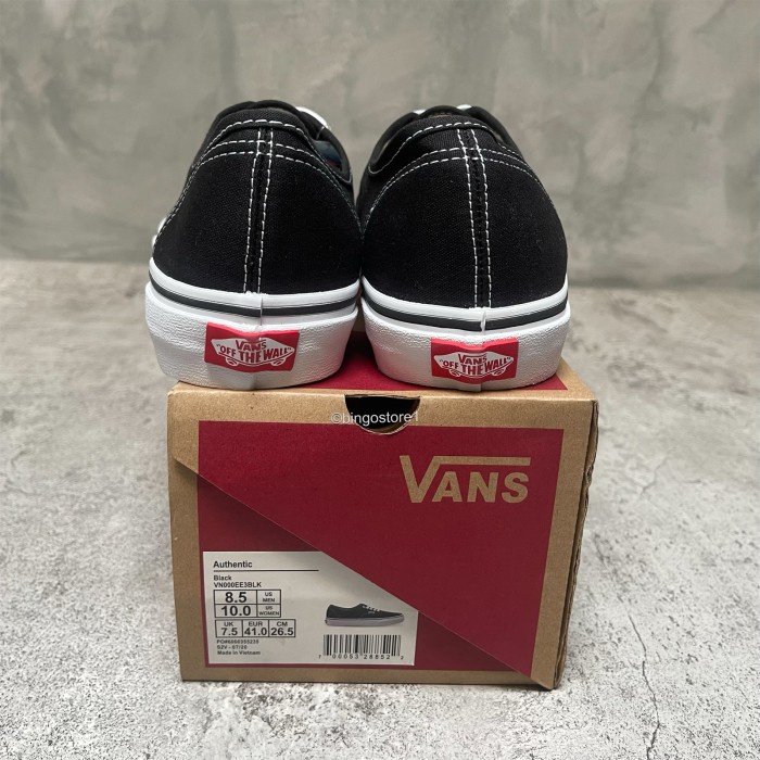 Vans Authentic Classic Black White Original (Global Market)