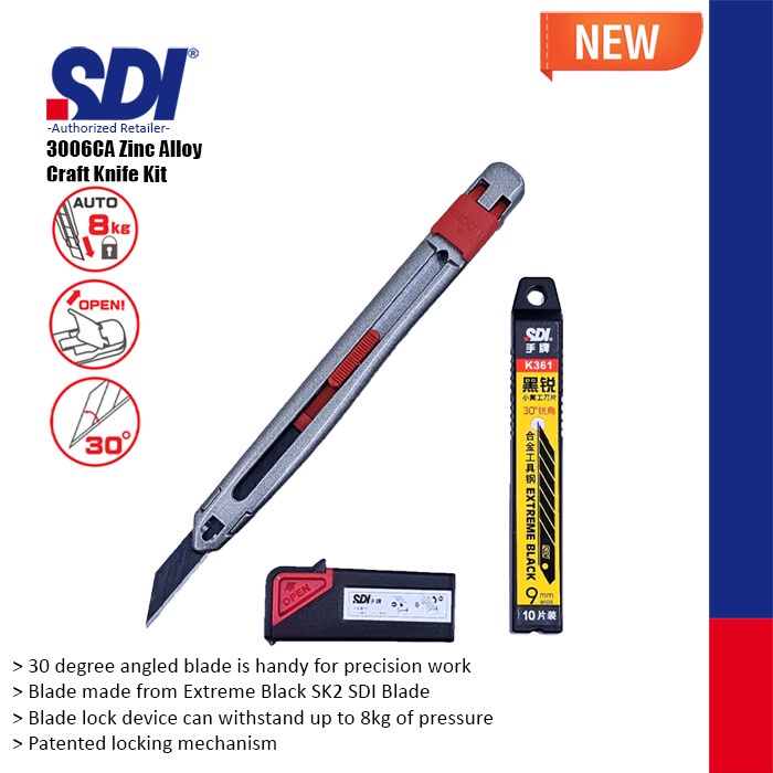

HOT SALE! SDI 3006CA Ingenuity Zinc Alloy Craft Knife Set
